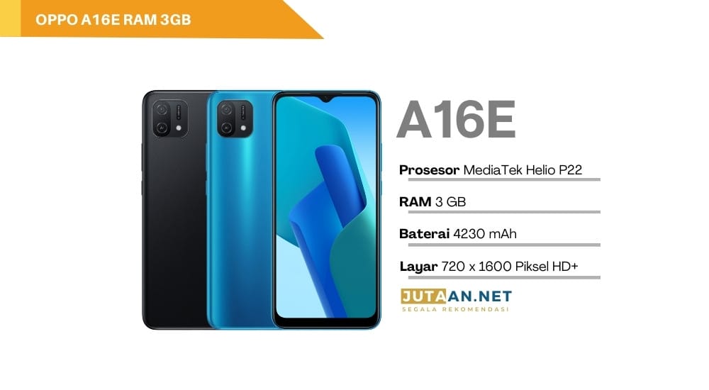 HP OPPO A16E 1 jutaan