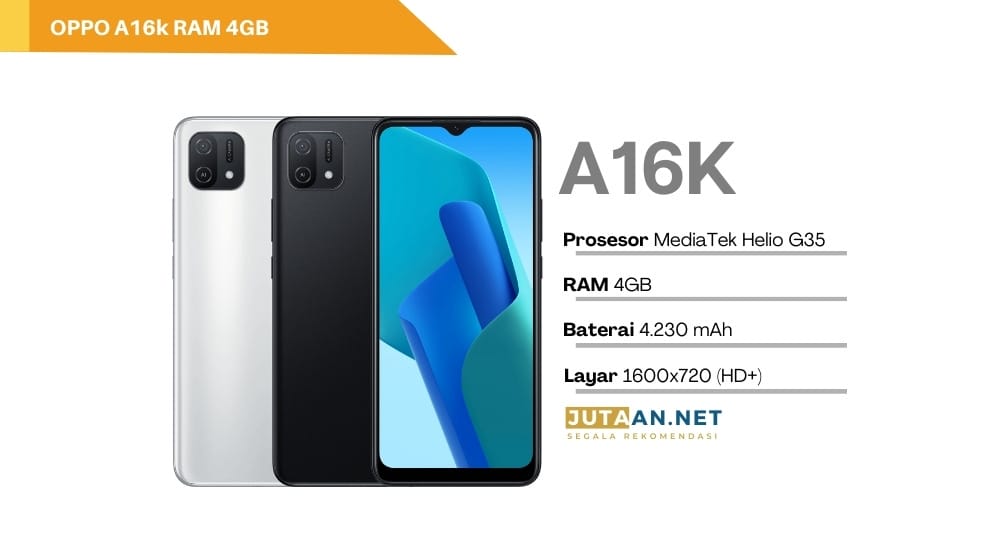 HP OPPO A16k 2 jutaan