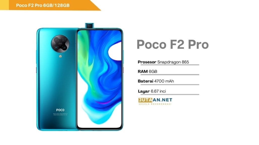Poco F2 Pro varian Blue. 