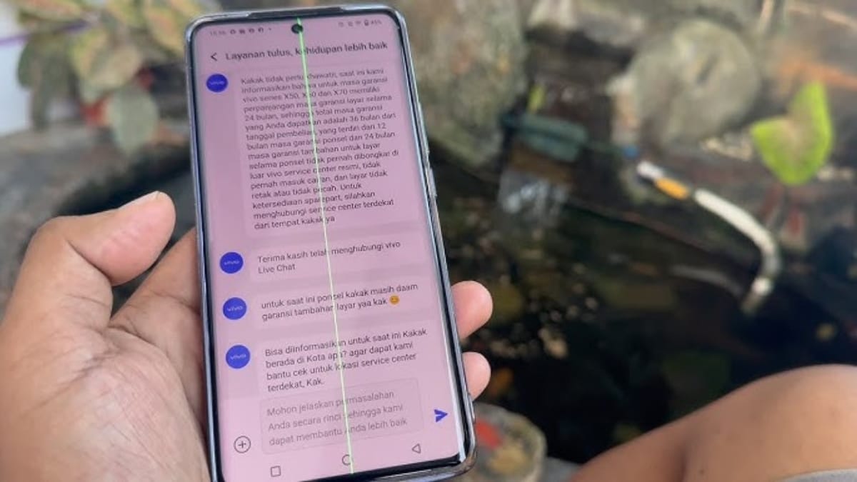Cara Menghilangkan Garis Hijau di Layar HP
